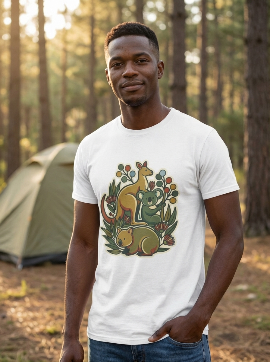 Australian Wildlife and Nature Graphic T-Shirt
