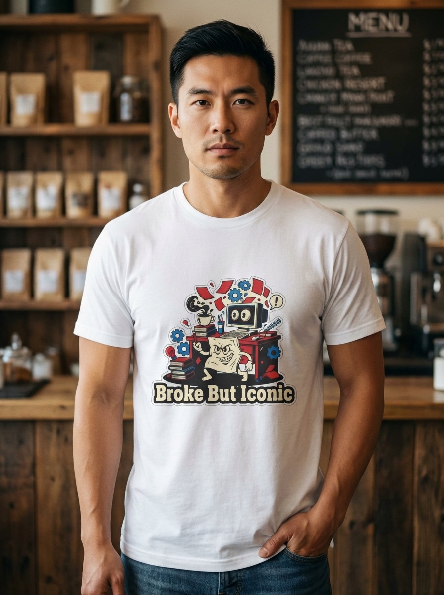 "Broke But Iconic" - Broke But Iconic Entrepreneur T-Shirt