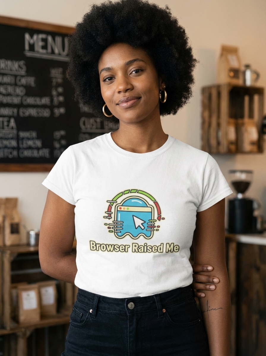 Browser Raised Me - Tab Phantom Unisex Softstyle T-Shirt