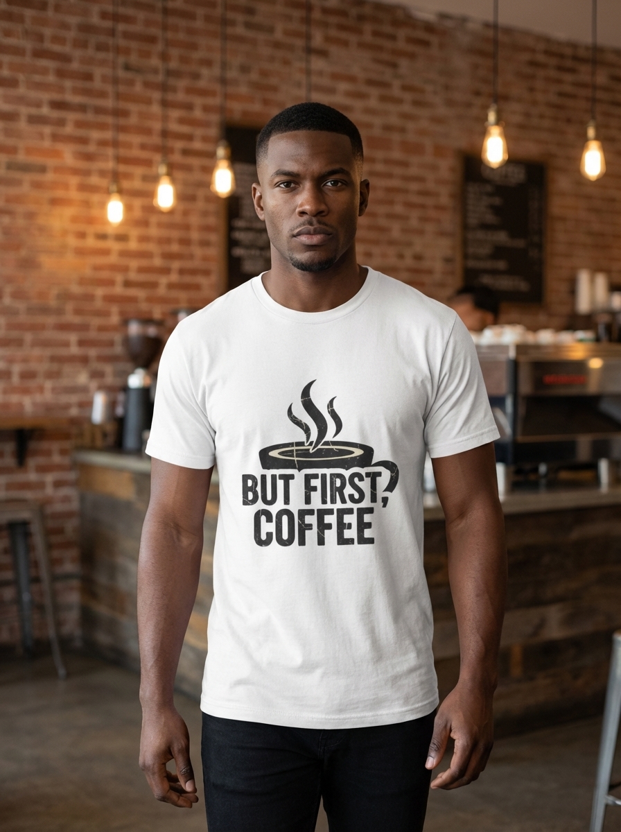 Coffee Lover Shirt | Grunge Coffee Graphic | Gift for Caffeine Fans | Unisex Tee