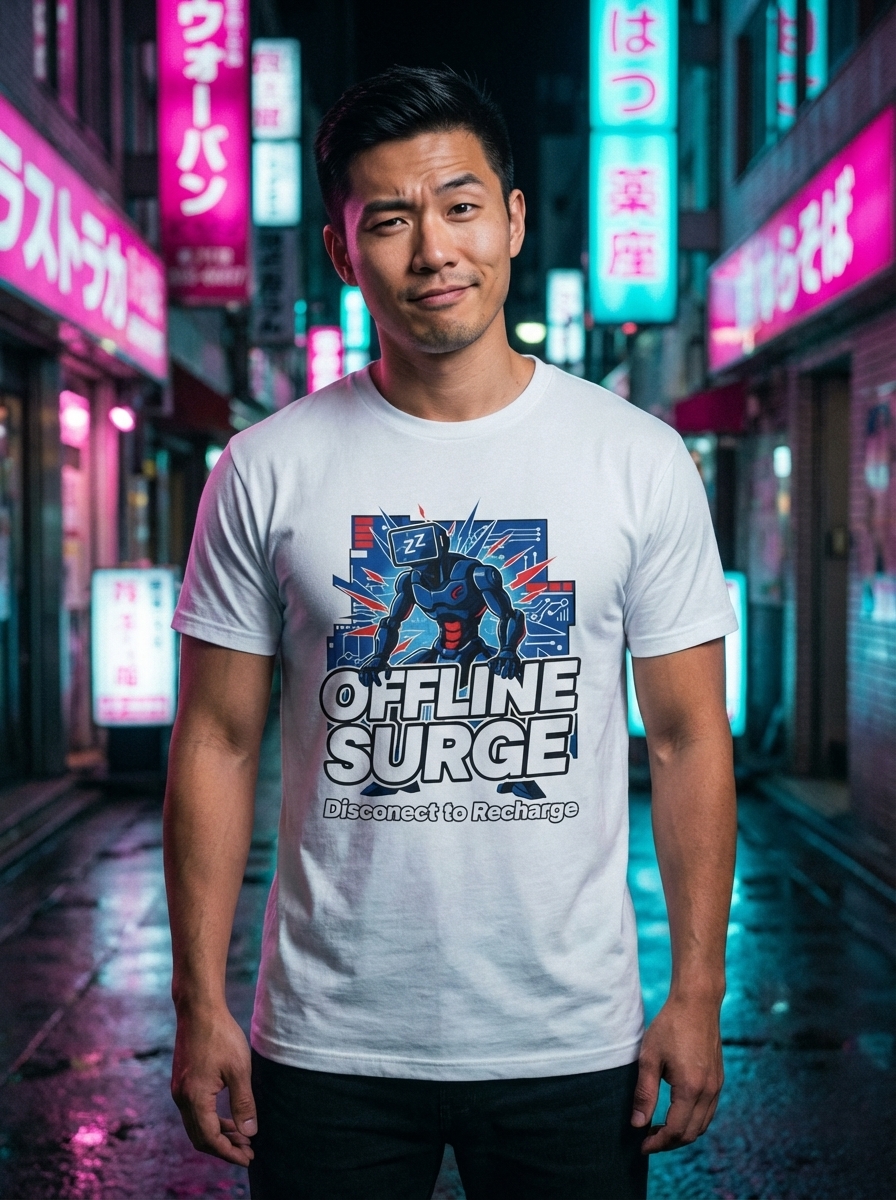 Disconnect to Recharge - Offline Surge Unisex Softstyle T-Shirt