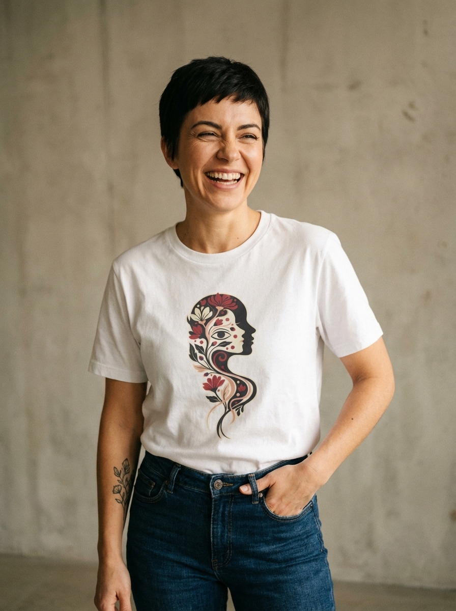 Expressive Beauty & Self-Expression Graphic Tee