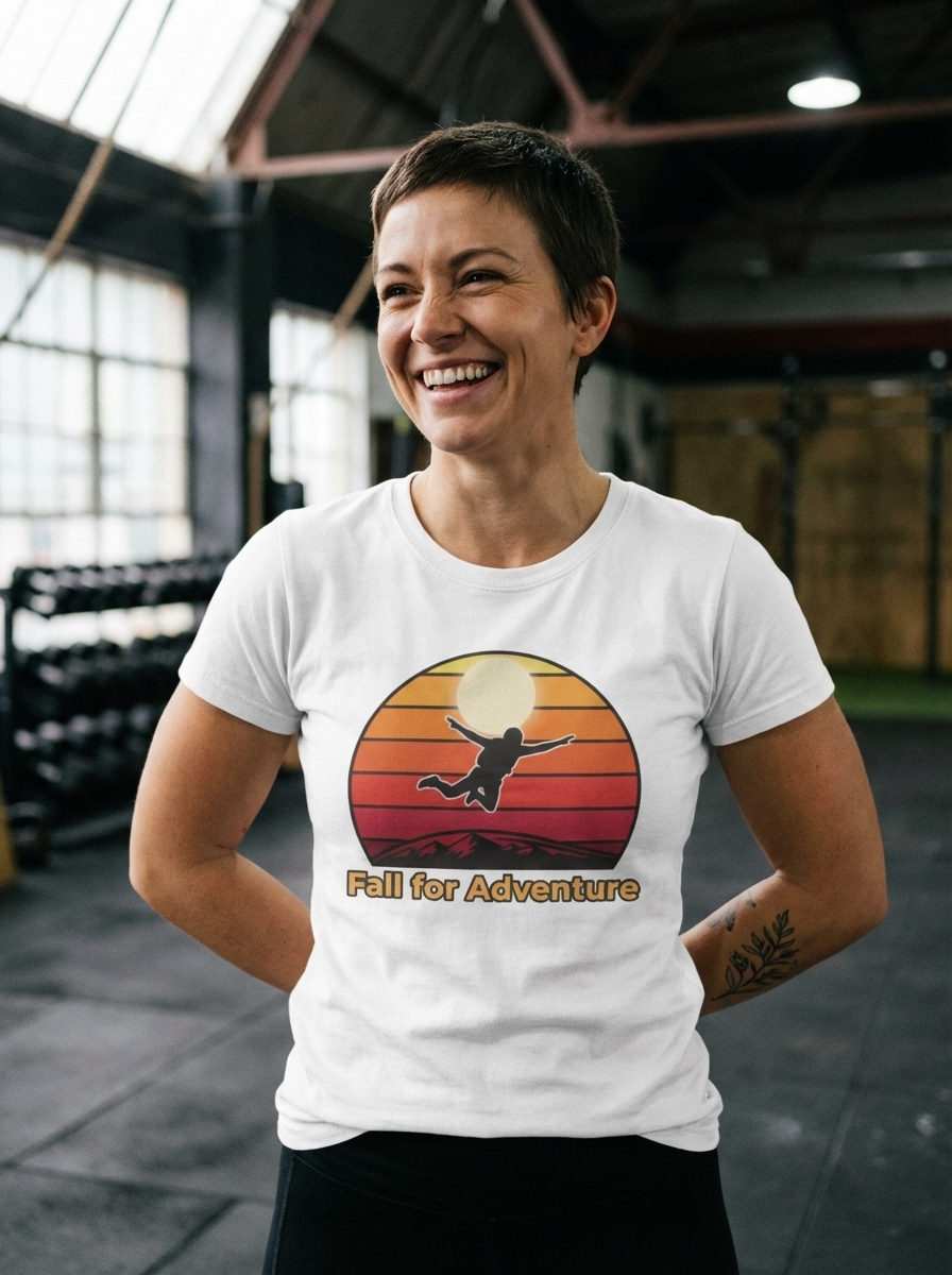 "Fall for Adventure" - Skydiver Sunset Adventure Unisex T-Shirt