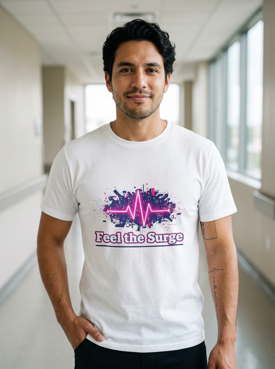 Feel the Surge - Wired Pulse Unisex Softstyle T-Shirt