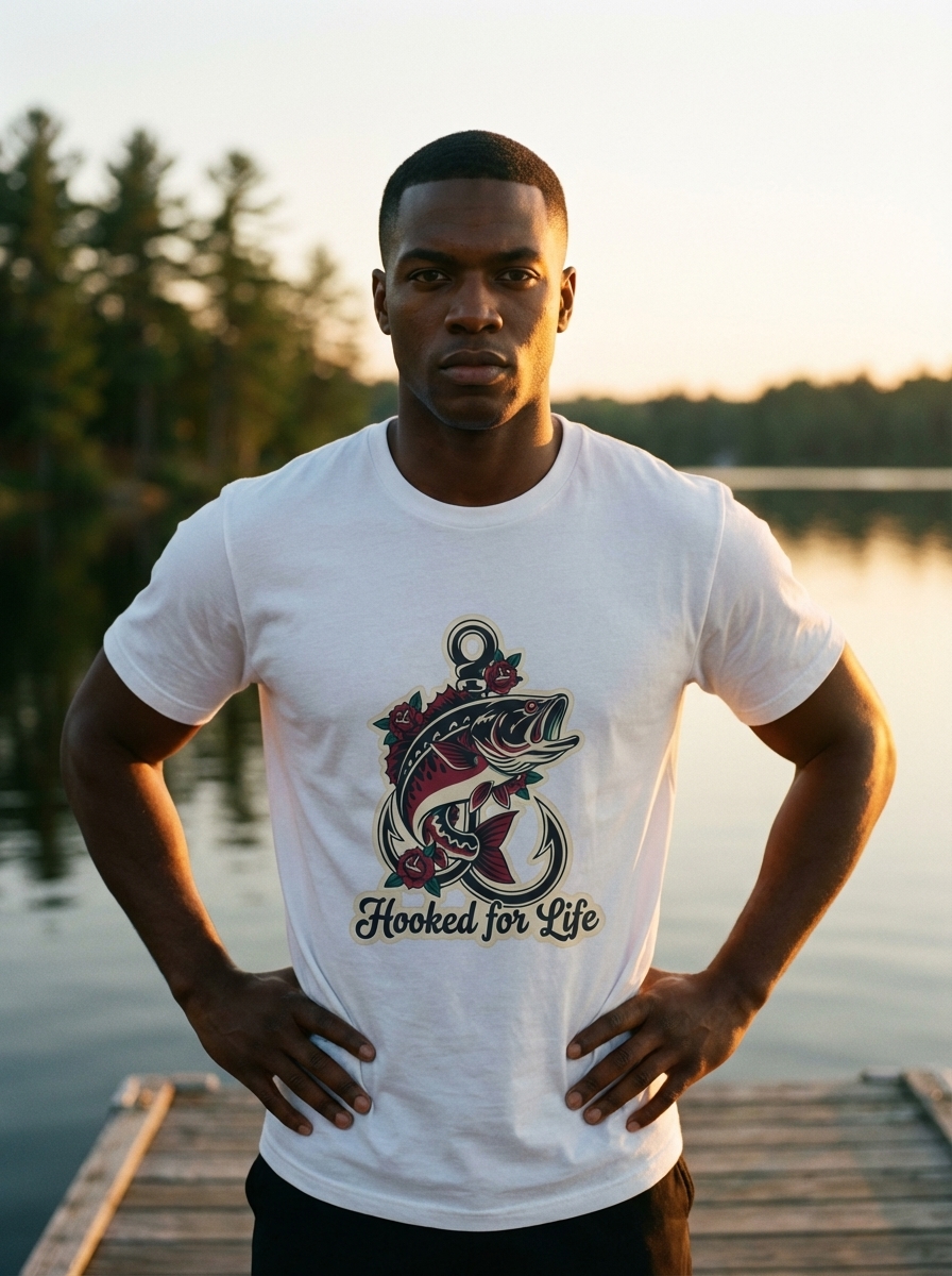 Fishing Shirt | Tattoo Inspired Angler Art | Gift for Fishermen and Women | Unisex Tee