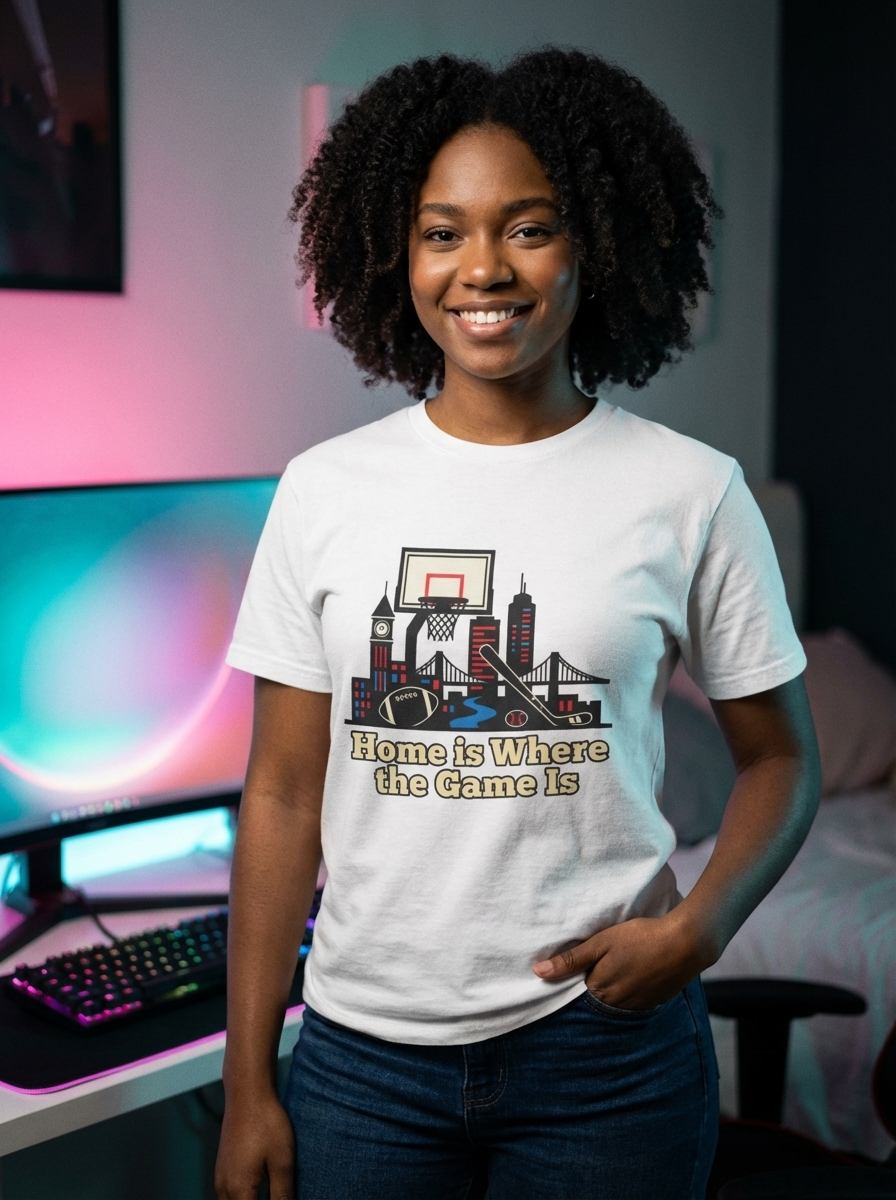 Home is Where the Game Is - Hometown Pride Sports Graphic Tee - Unisex Softstyle