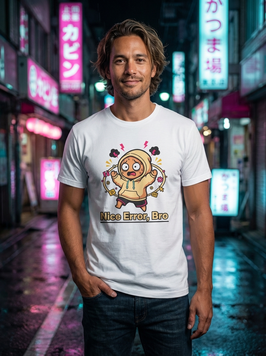 Nice Error, Bro - Panic Puddle Unisex Softstyle T-Shirt