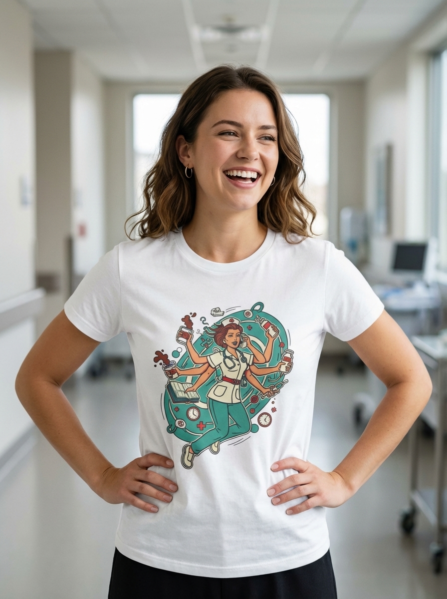 Nurse Humor 'Surviving the Shift' Unisex T-Shirt