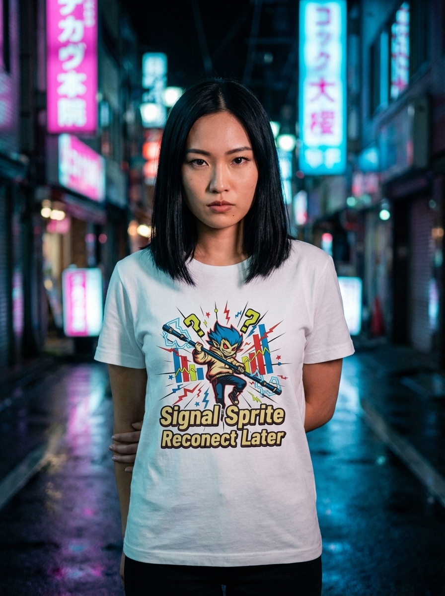 Reconnect Later - Signal Sprite Unisex Softstyle T-Shirt