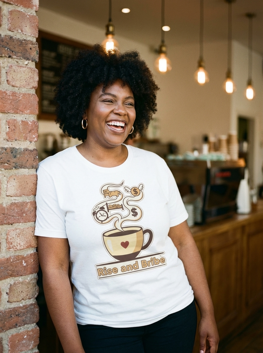 "Rise and Bribe" - Rise and Bribe Coffee Culture Tee