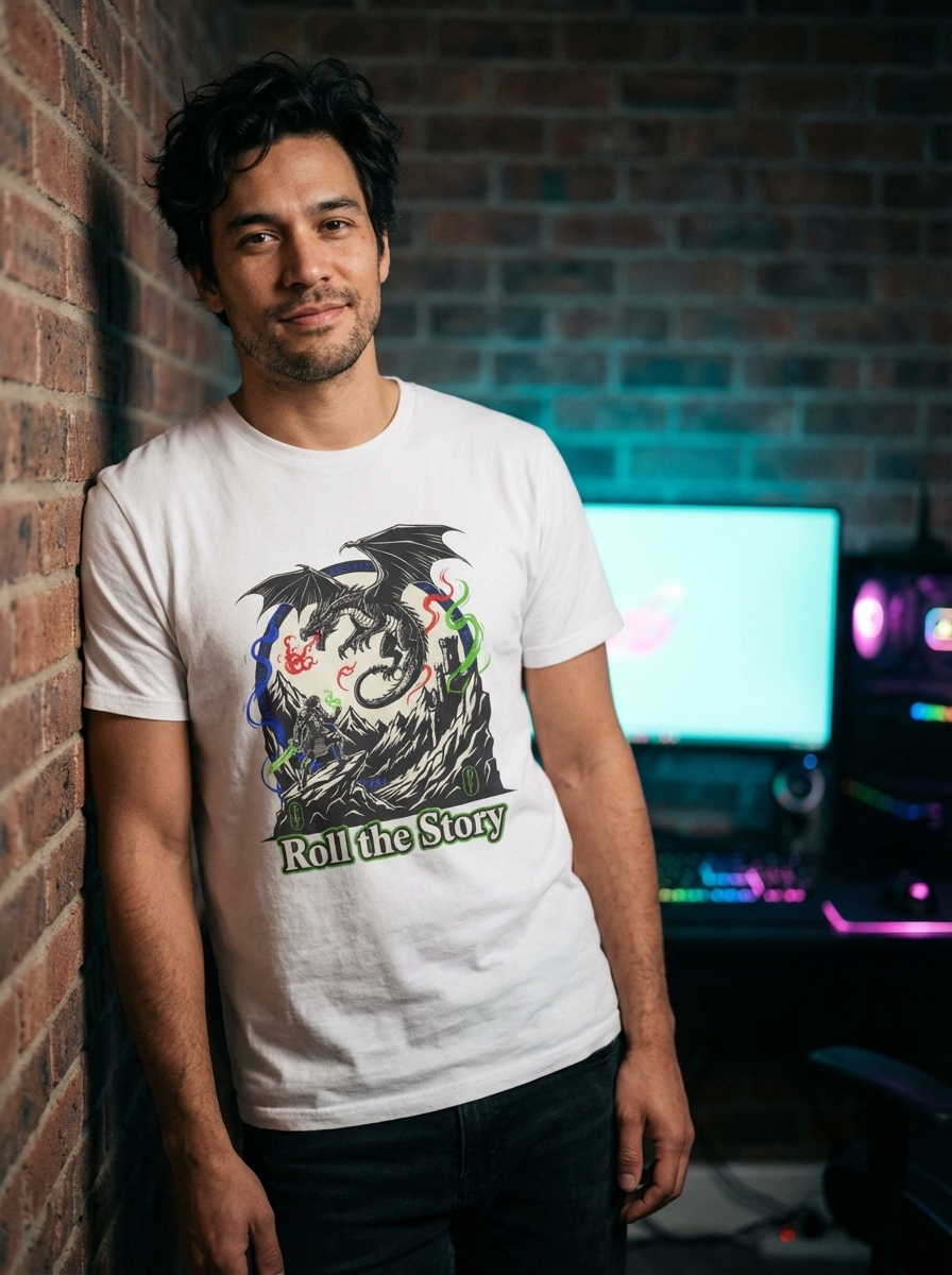 "Roll the Story" - Epic Battle Story RPG Unisex T-Shirt
