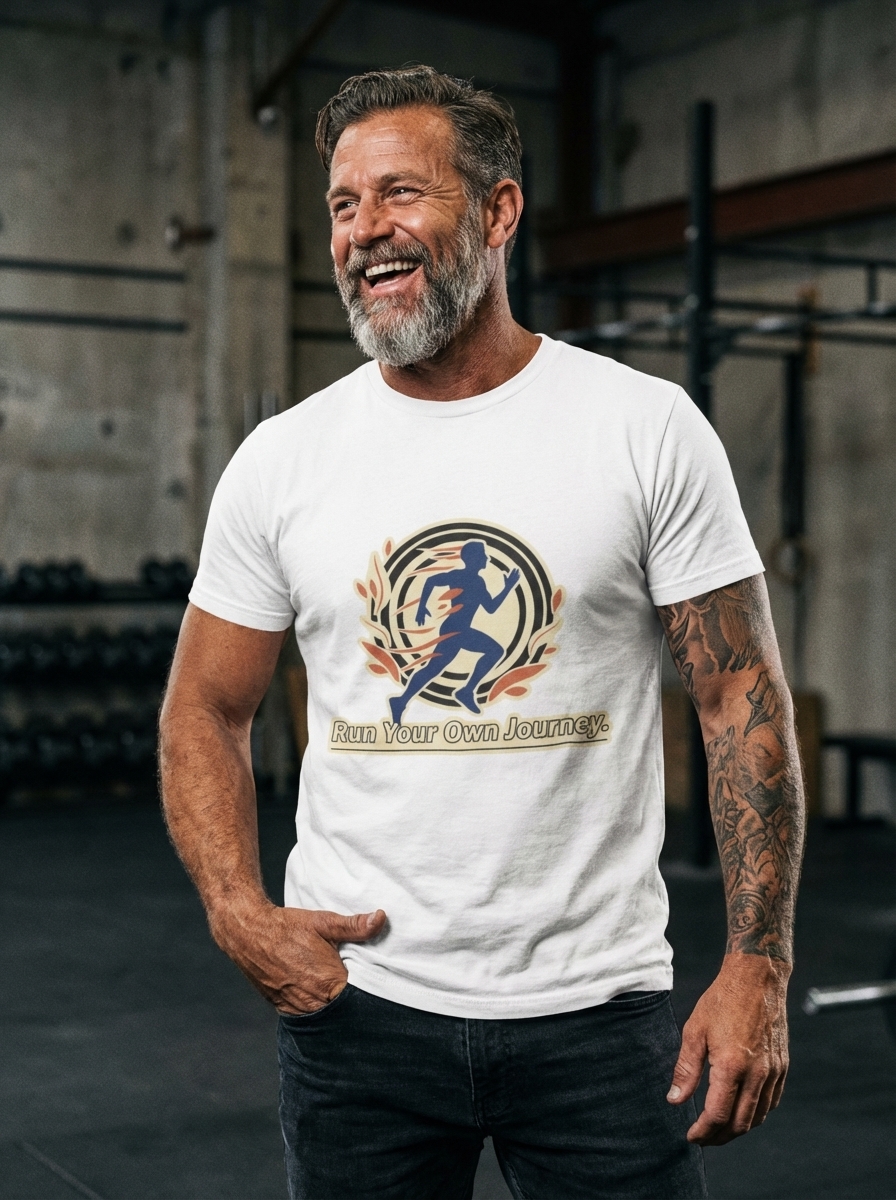 "Run Your Own Journey." - Run Your Own Journey Fitness Motivation Tee