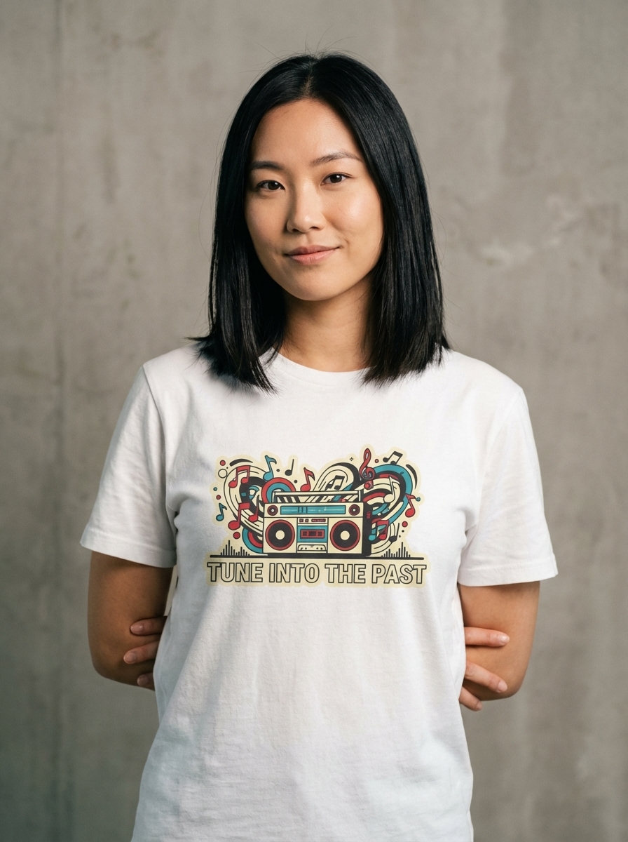 Tune Into The Past - Retro Music Nostalgia T-Shirt