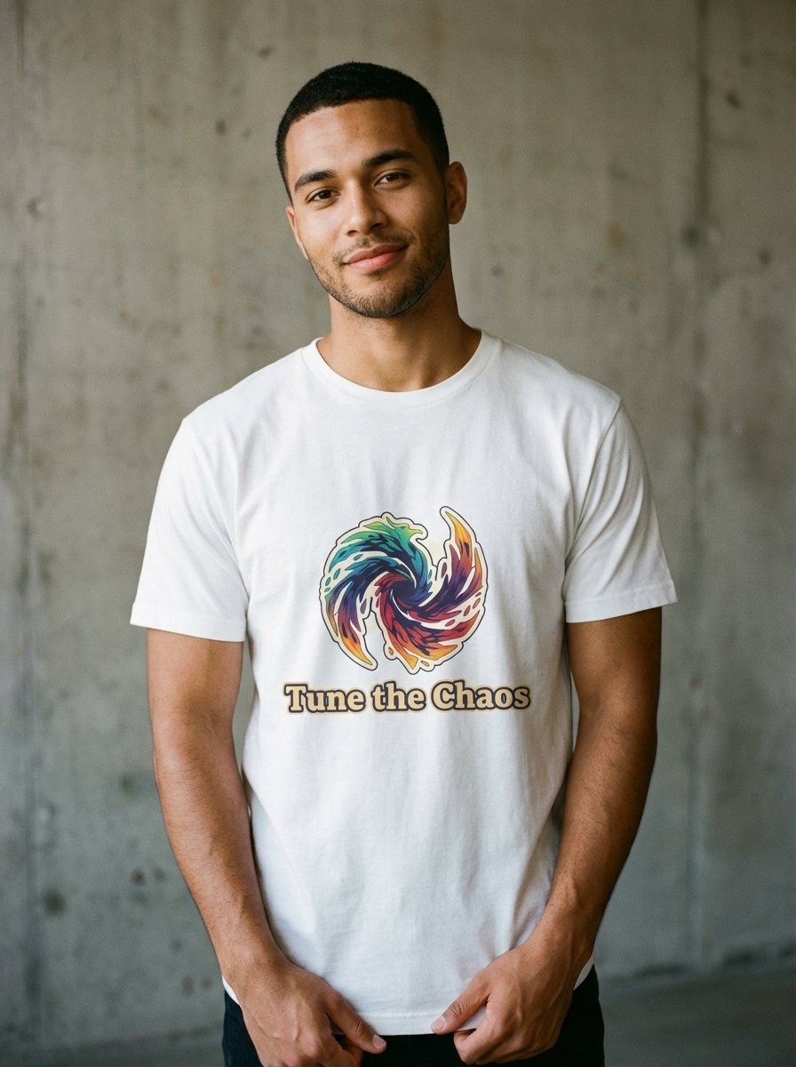 Tune the Chaos - Vibe Synthesis Unisex Softstyle T-Shirt