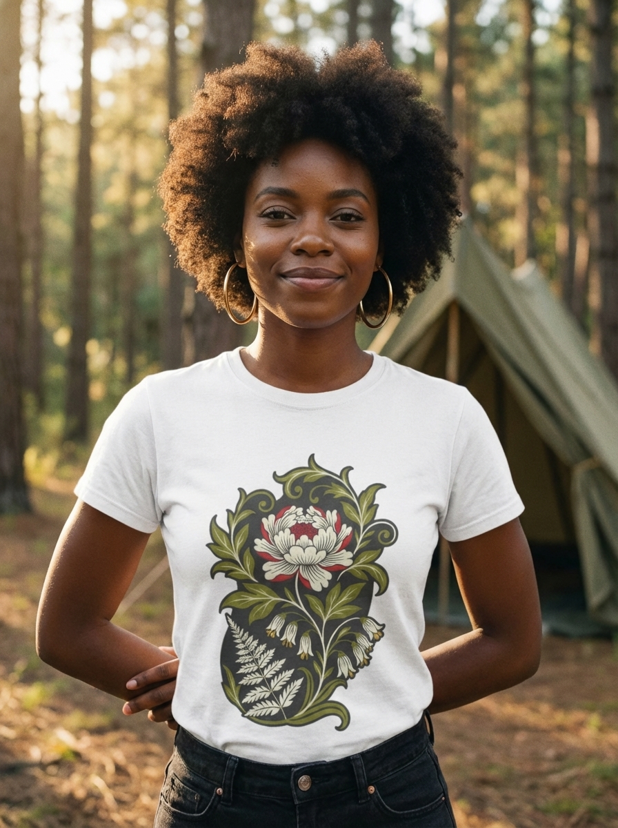 Vintage Botanical Nature Unisex Softstyle T-Shirt