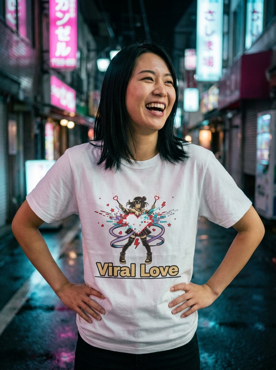 Viral Love - Pixel Heartbeat Unisex Softstyle T-Shirt