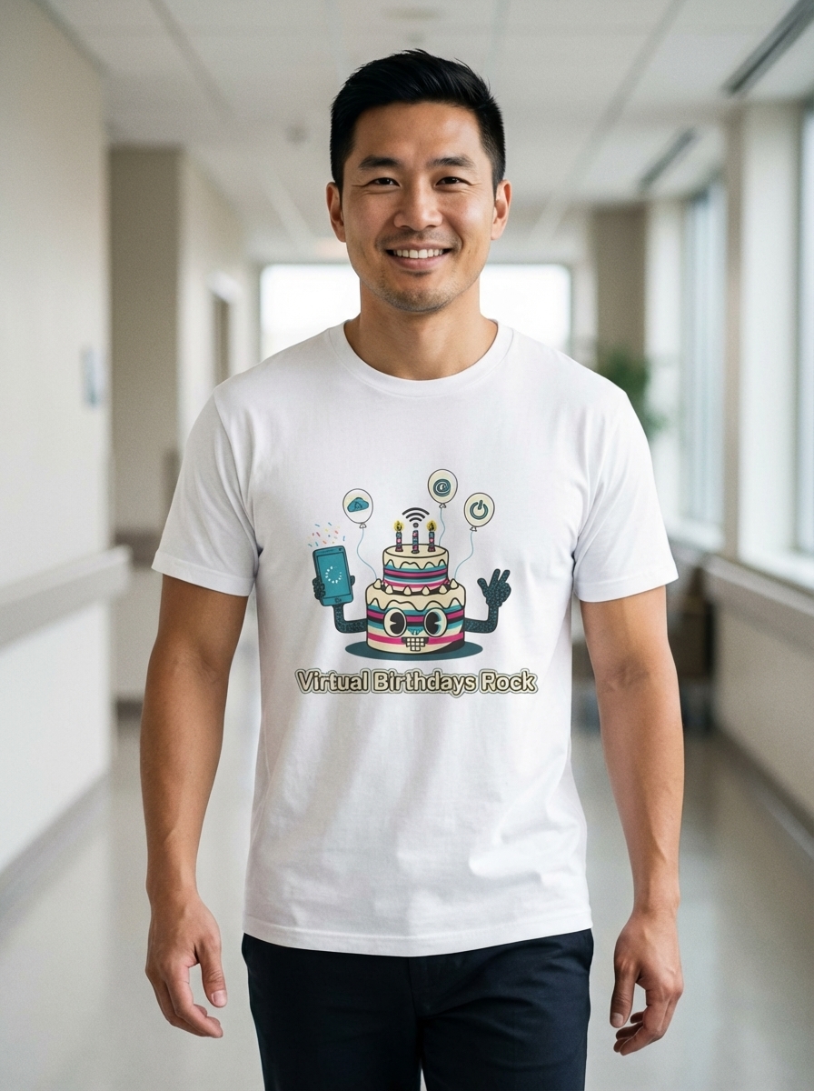 "Virtual Birthdays Rock" - Virtual Birthday Bash Graphic Tee
