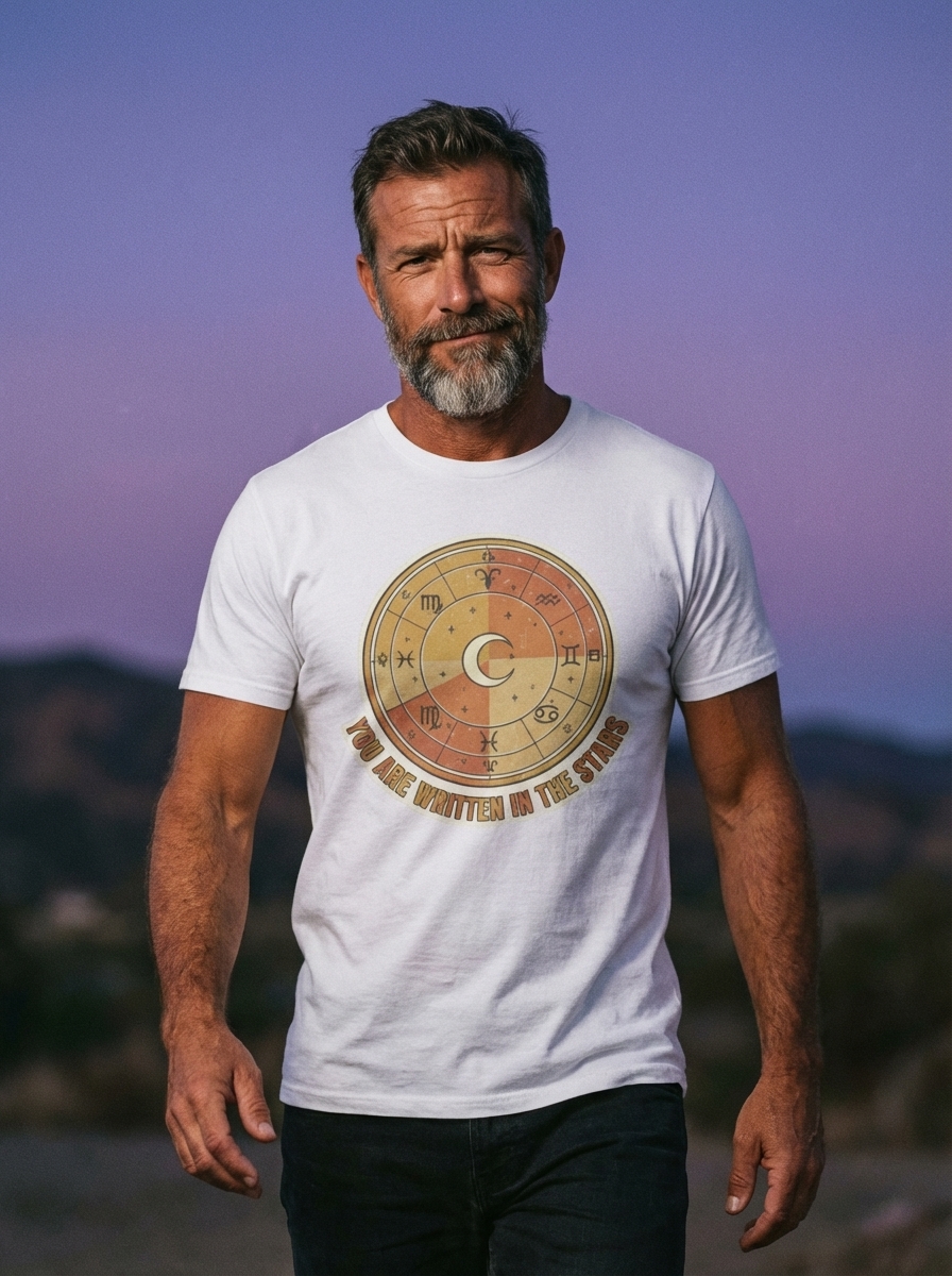 Zodiac Shirt | Astrology Comfort Vibe | Cozy Gift for Star Lovers | Vintage Distressed Tee